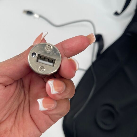 Vie Oli Black USB Heated & Vibrating Back Massage Cushion – Back Pain Relief - Picture 11 of 15